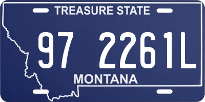 MT license plate 972261L