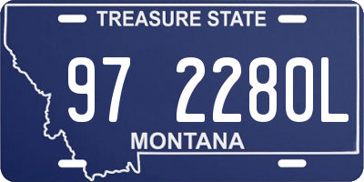 MT license plate 972280L