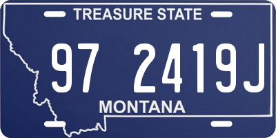 MT license plate 972419J
