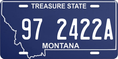 MT license plate 972422A