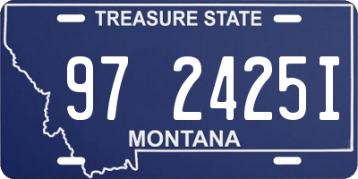MT license plate 972425I