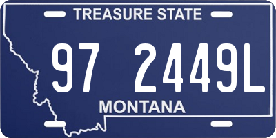 MT license plate 972449L