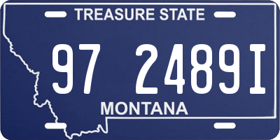 MT license plate 972489I