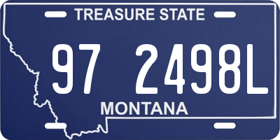 MT license plate 972498L