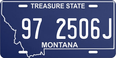 MT license plate 972506J