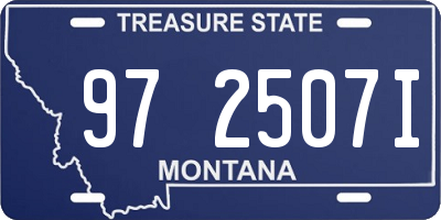 MT license plate 972507I