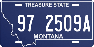 MT license plate 972509A