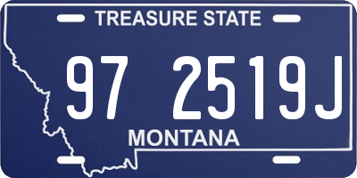 MT license plate 972519J