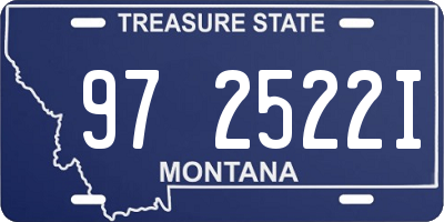MT license plate 972522I