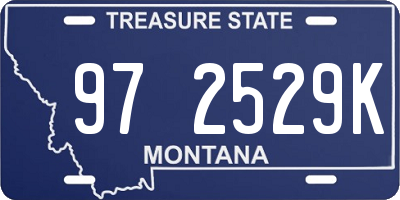MT license plate 972529K
