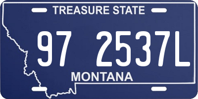 MT license plate 972537L