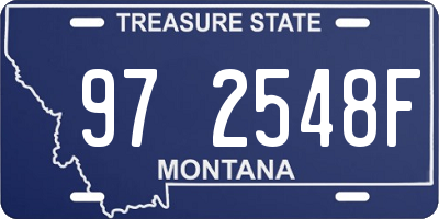 MT license plate 972548F