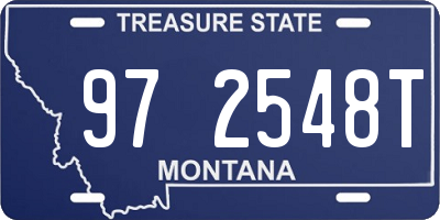 MT license plate 972548T
