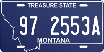 MT license plate 972553A
