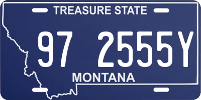 MT license plate 972555Y
