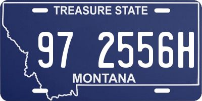 MT license plate 972556H