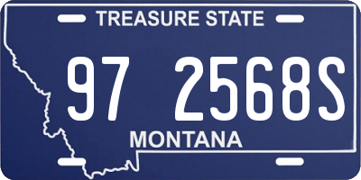 MT license plate 972568S