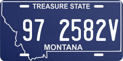 MT license plate 972582V
