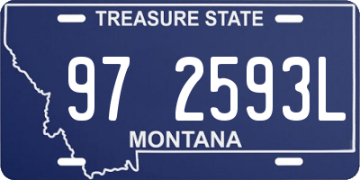 MT license plate 972593L