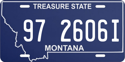 MT license plate 972606I