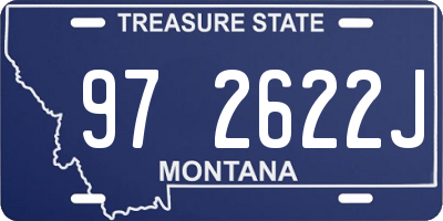 MT license plate 972622J