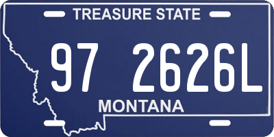 MT license plate 972626L