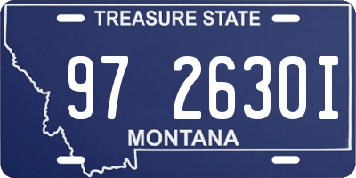 MT license plate 972630I