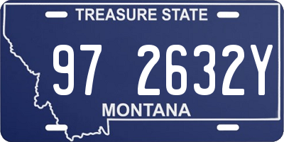 MT license plate 972632Y