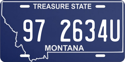 MT license plate 972634U
