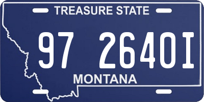 MT license plate 972640I