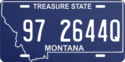 MT license plate 972644Q