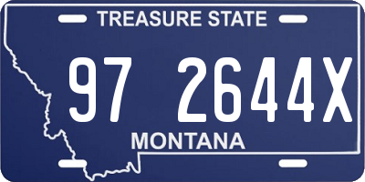 MT license plate 972644X