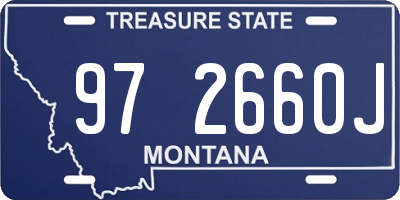 MT license plate 972660J