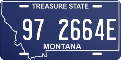 MT license plate 972664E