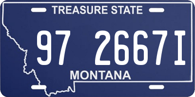 MT license plate 972667I
