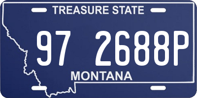 MT license plate 972688P