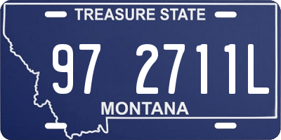 MT license plate 972711L
