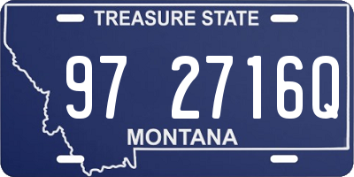 MT license plate 972716Q