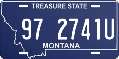 MT license plate 972741U