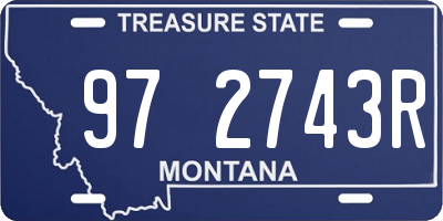 MT license plate 972743R