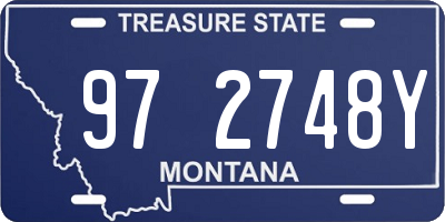 MT license plate 972748Y