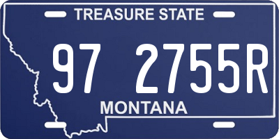 MT license plate 972755R