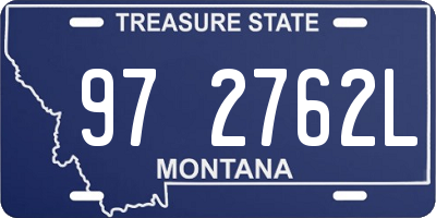 MT license plate 972762L