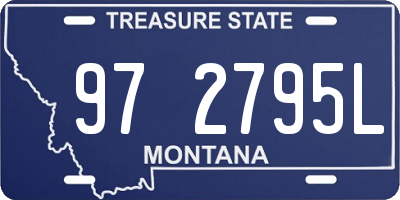 MT license plate 972795L