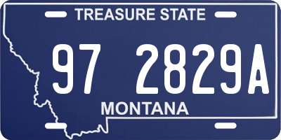 MT license plate 972829A