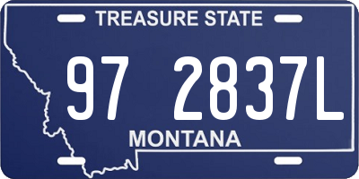 MT license plate 972837L