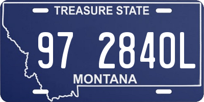 MT license plate 972840L