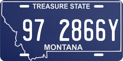 MT license plate 972866Y