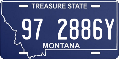 MT license plate 972886Y
