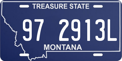 MT license plate 972913L